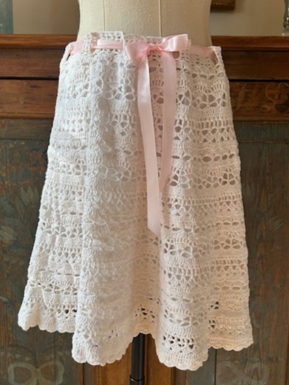 Vintage Betsey Johnson New York Crocheted Ribbon Skirt